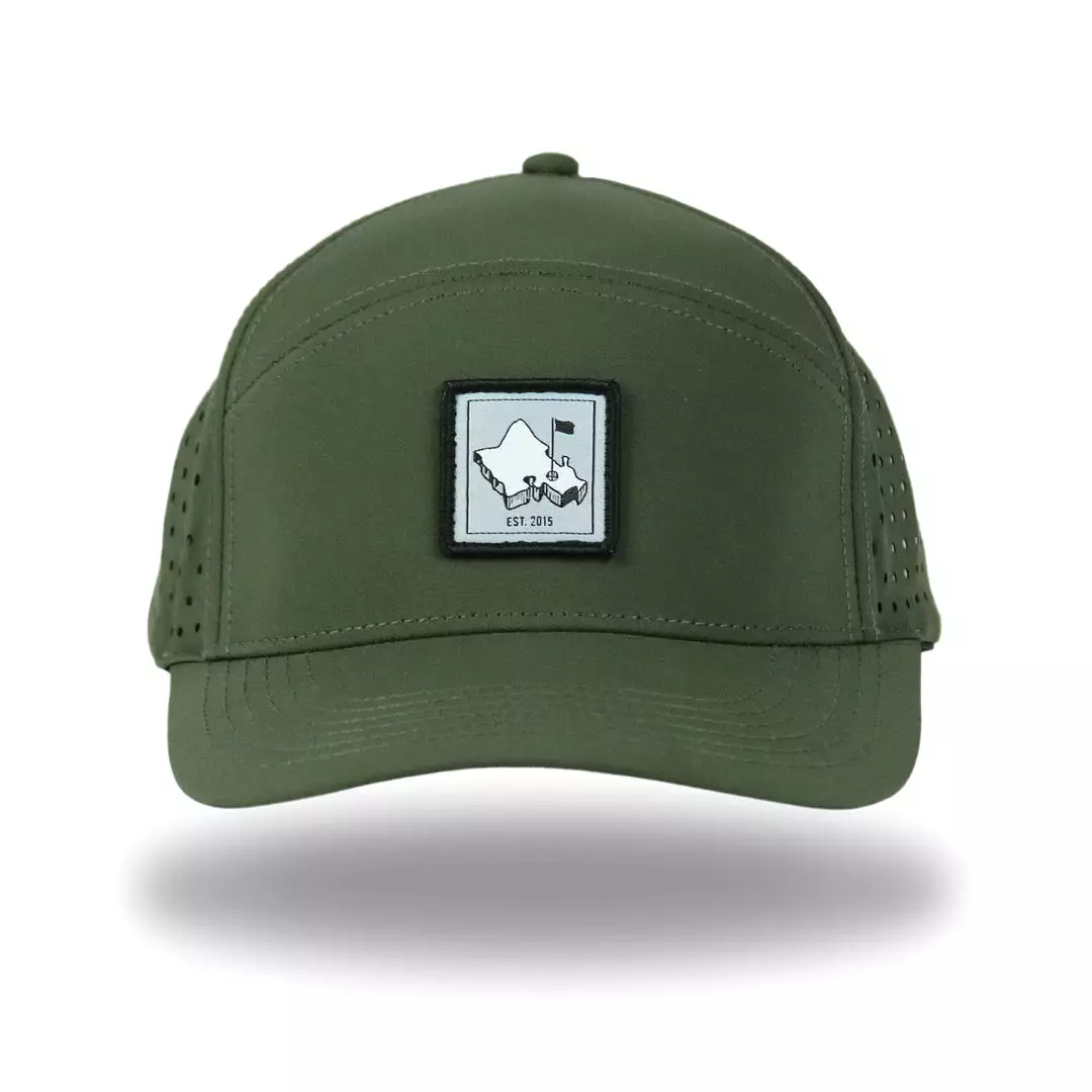 Lau Lau Hybrid - OGA 6 Panel Hybrid Snapback - Lau Lau Green