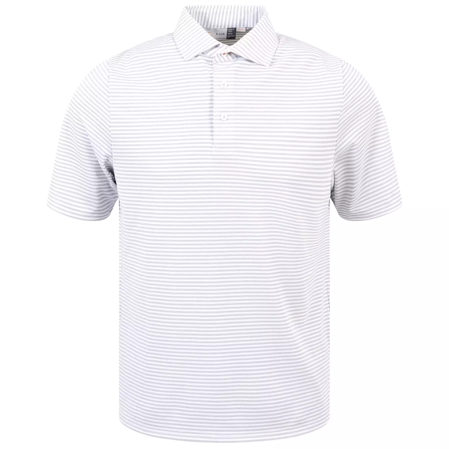 Lee Stripe Comfort Fit Stretch Polo Alloy/White - 2024