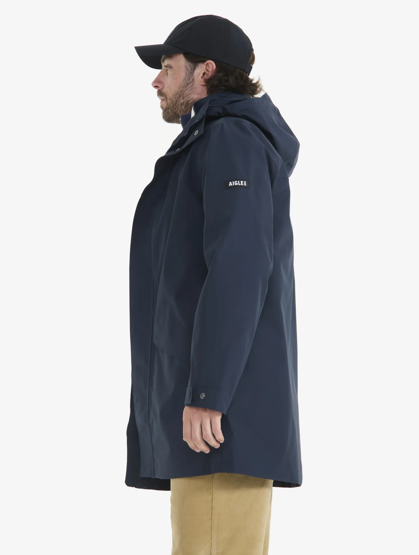 Long hooded Gore-Tex® 2-layer parka