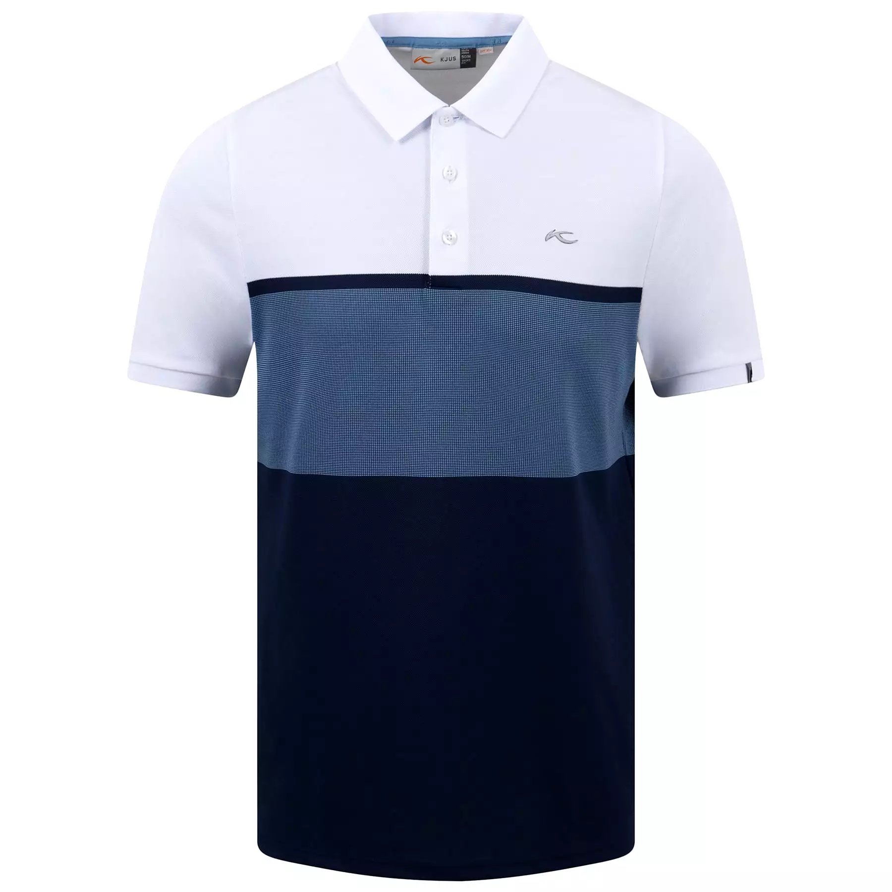 Luan Colour Block Polo White/Atlanta Blue - SS23