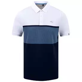 Luan Colour Block Polo White/Atlanta Blue - SS23