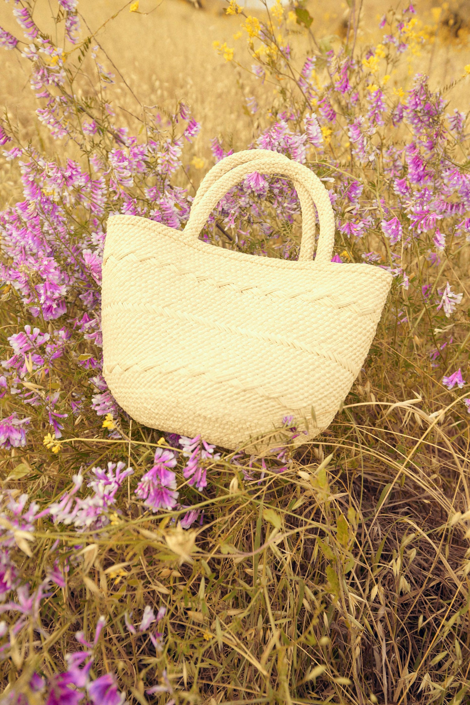 Marta Small Basket Tote - Natural