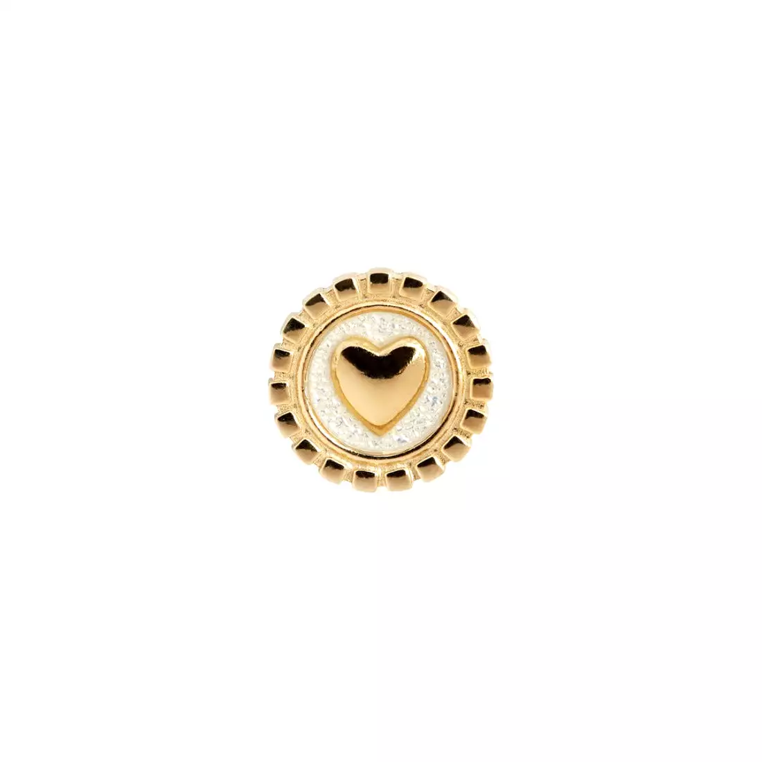 MB Love Coin, Ivory/Gold