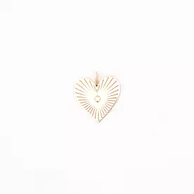 Medium Radiant Heart Charm