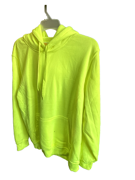 Men's High Visible Green Pull-over Hoodie