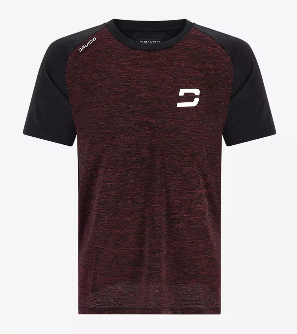 MEN'S HYBRID SPORTS T-SHIRT - RED