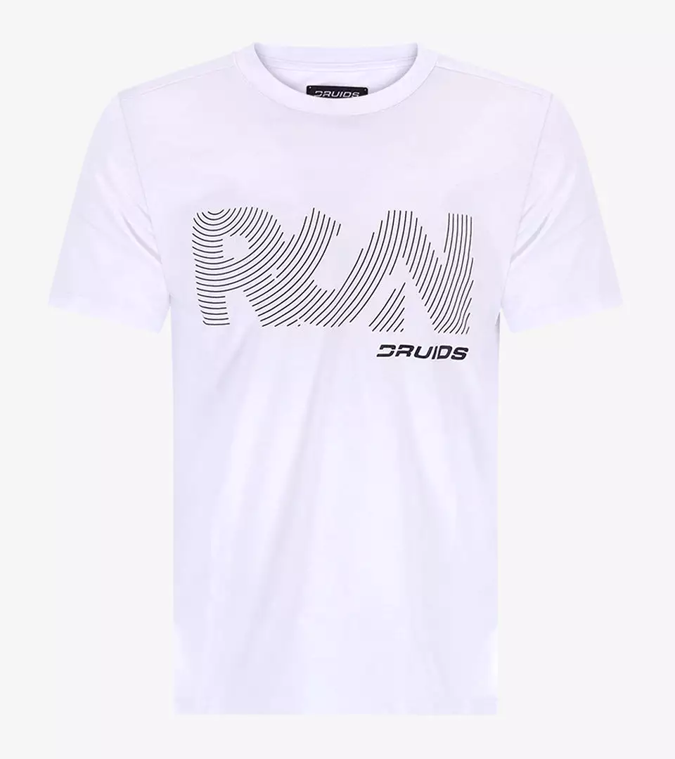 MEN'S RUN SPORTS T-SHIRT - WHITE