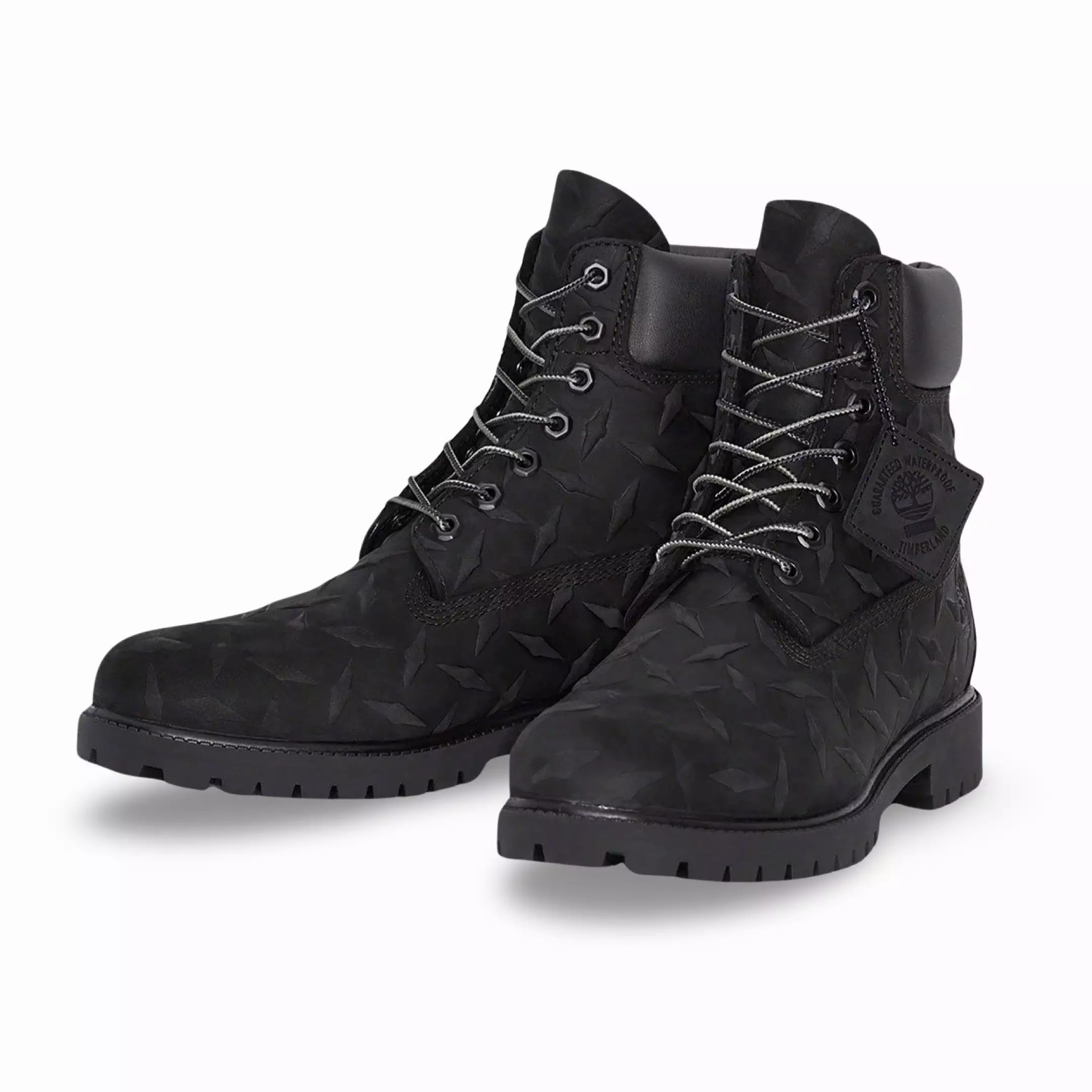 (Men's) Timberland 6 Premium Waterproof Boot x Supreme 'Diamond Plate Black' (2023) TB0A6DE1-001