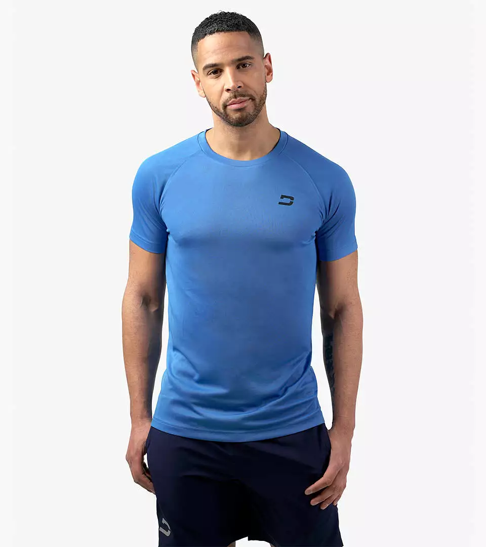 MEN'S TRAINING T-SHIRT - BLUE