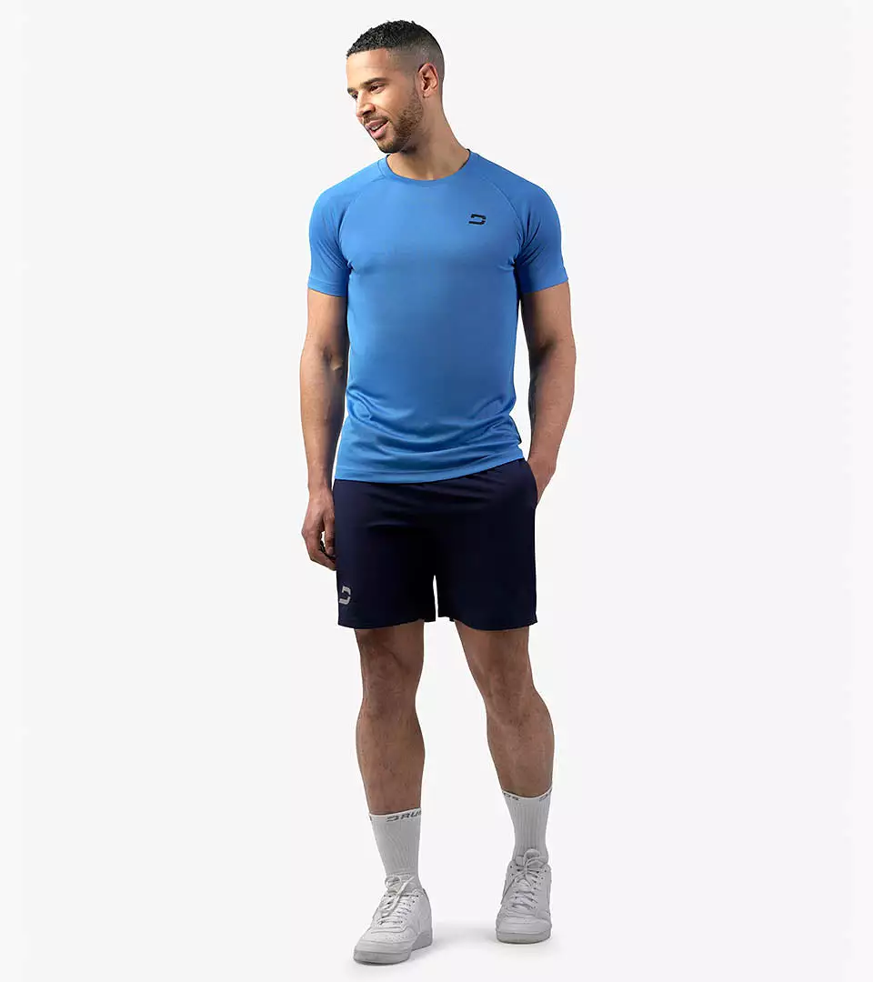 MEN'S TRAINING T-SHIRT - BLUE