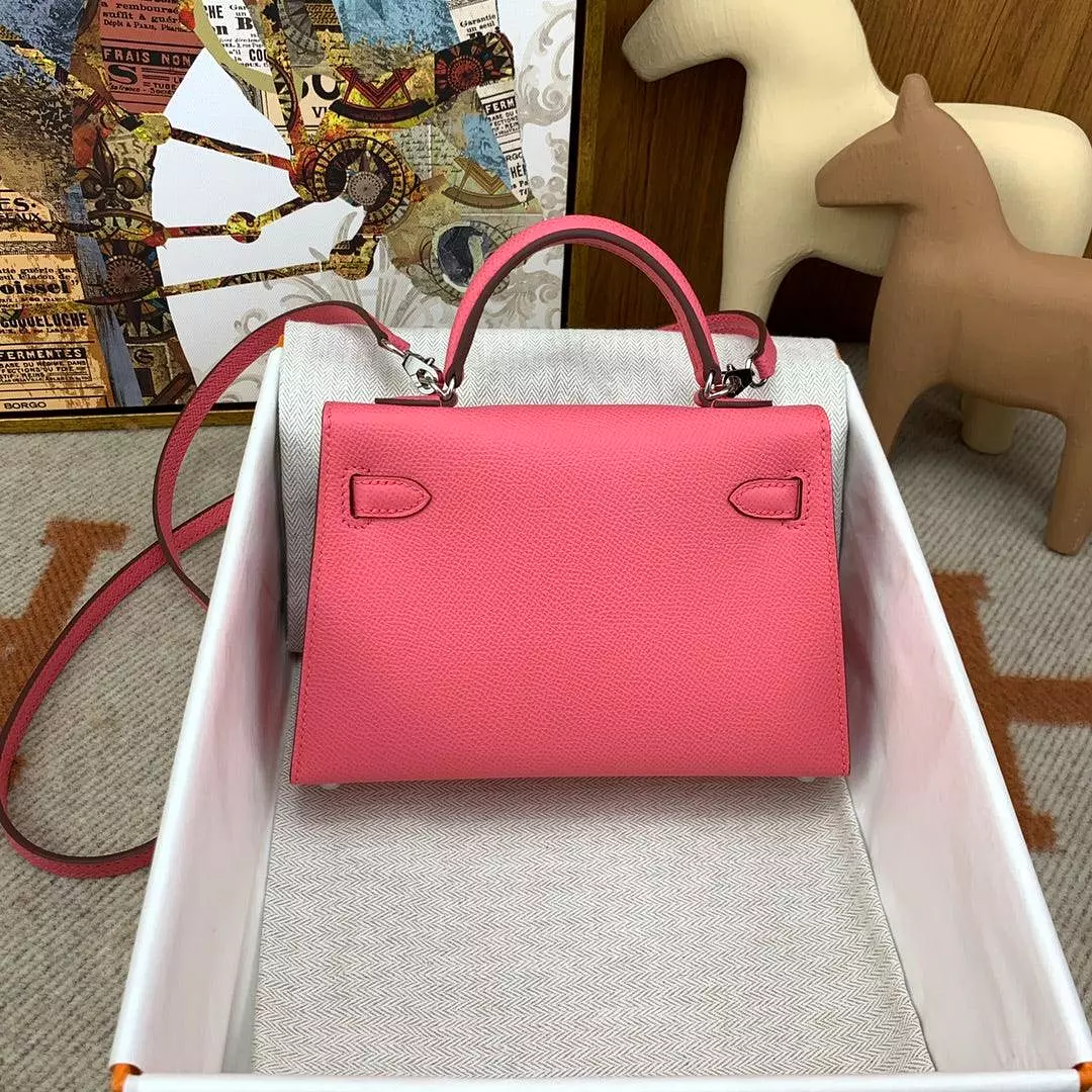 Mini Kaili Leather Fushcia Pink Bag 19