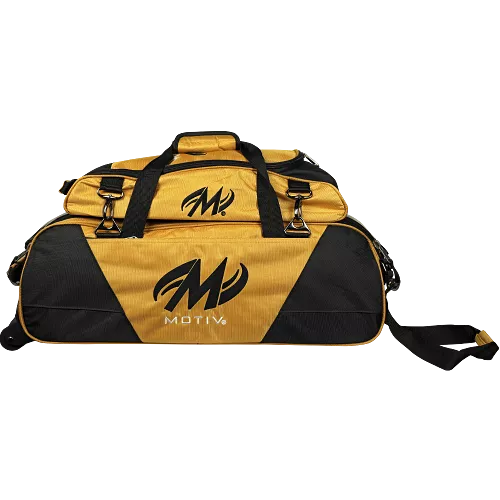 Motiv Ballistix Triple Tote Gold Shoe Bag Bundle