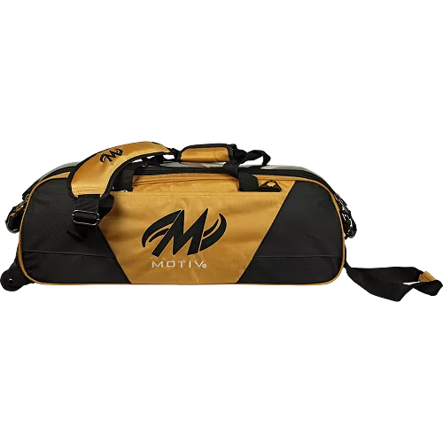 Motiv Ballistix Triple Tote Gold Shoe Bag Bundle