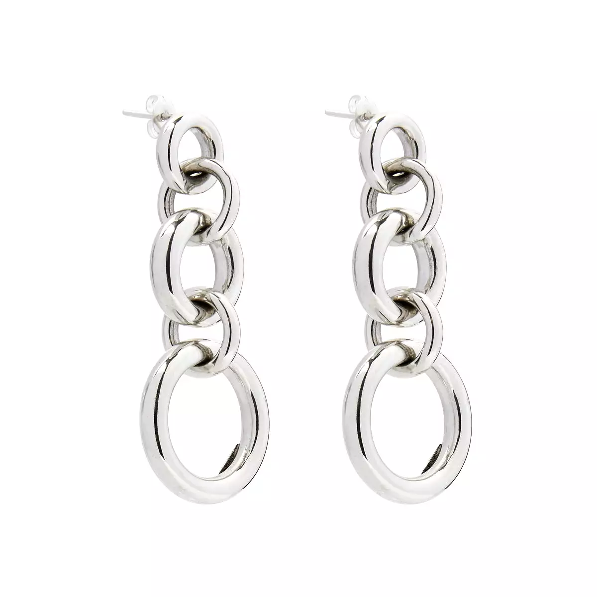 Najo Bolder Drop Silver Earring