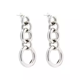 Najo Bolder Drop Silver Earring