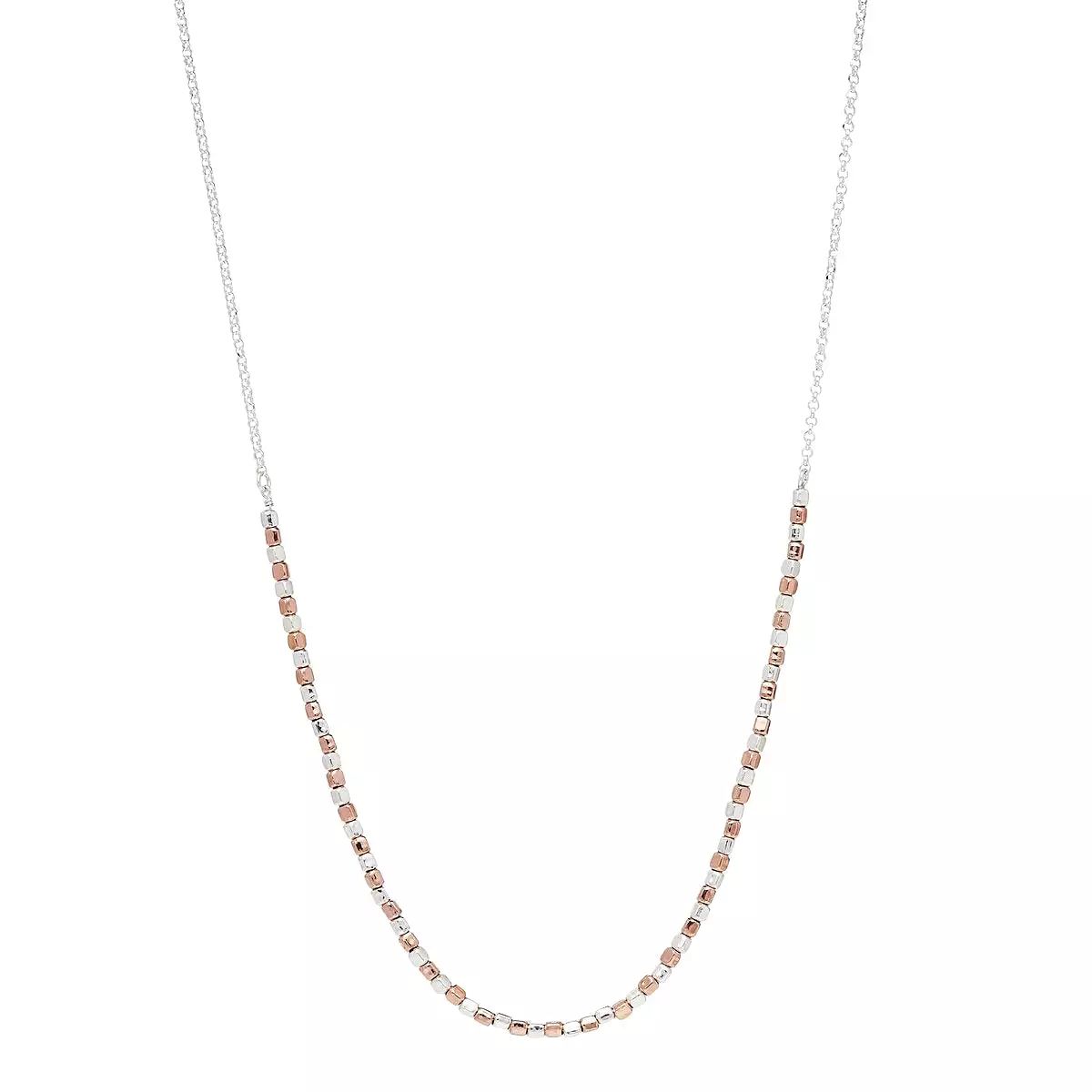 Najo Rosy Gold Pretty Pebble Necklace