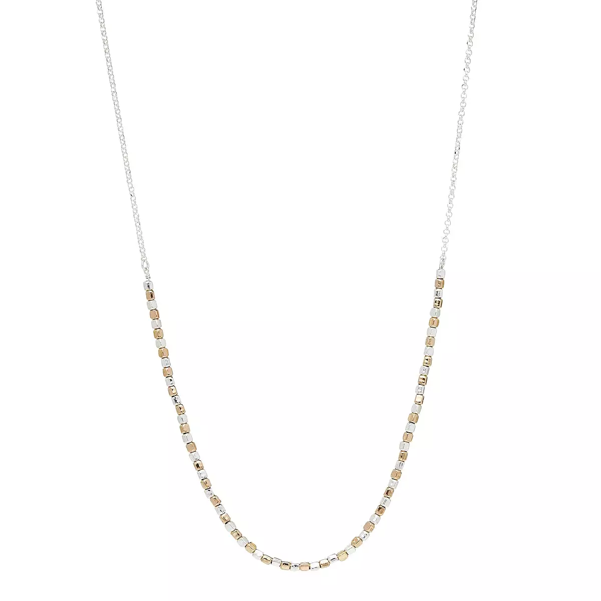 Najo Rosy Gold Pretty Pebble Necklace