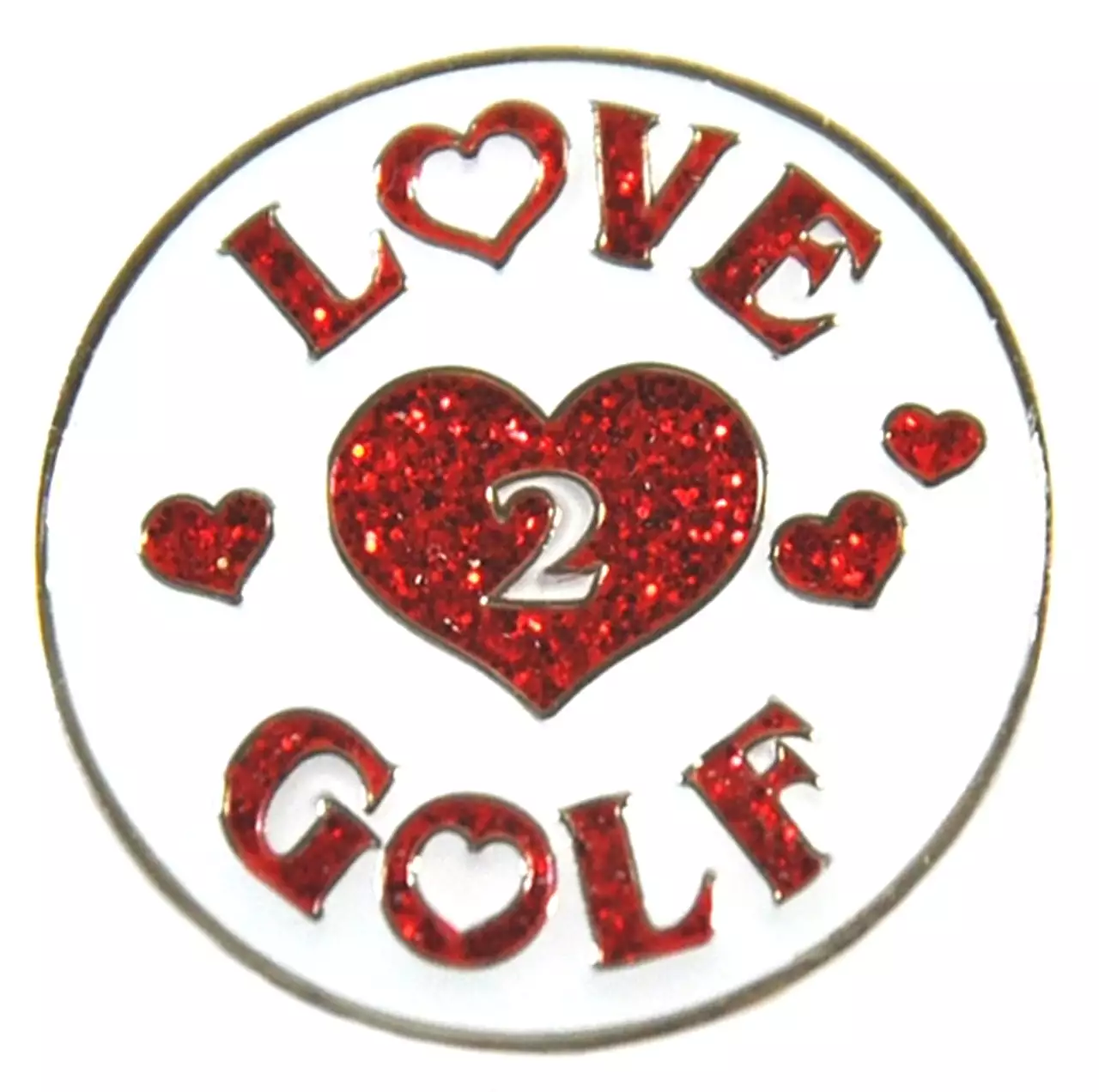 Navika Glitzy Hat Clip/Marker Love 2 Golf