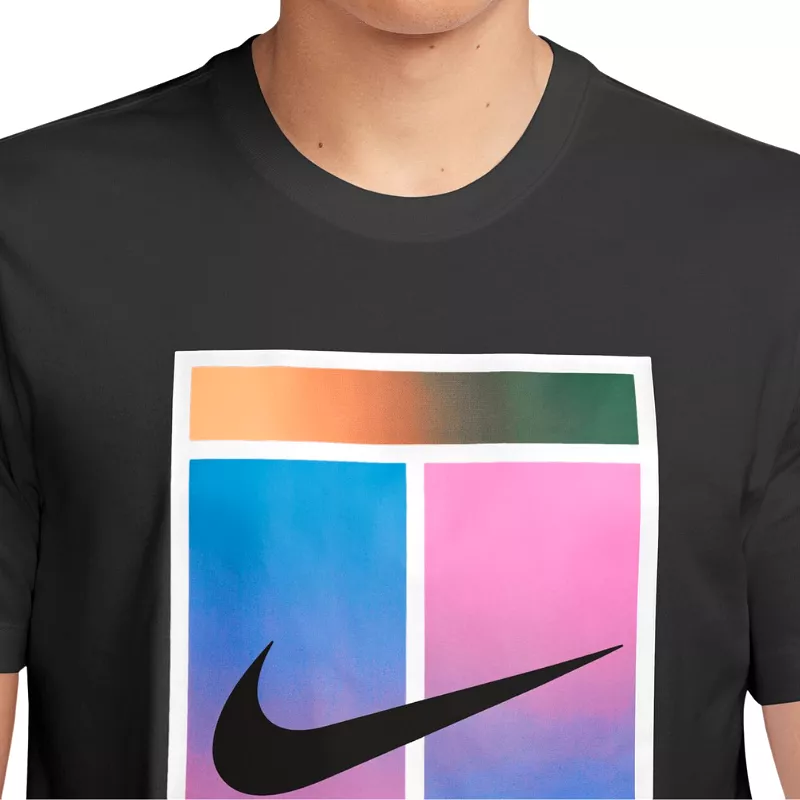 Nike Court Dri-Fit Men  T-Shirt - Black