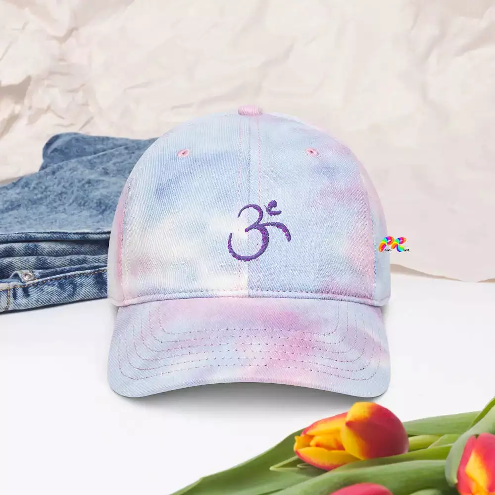 Om Tie Dye Baseball Hat