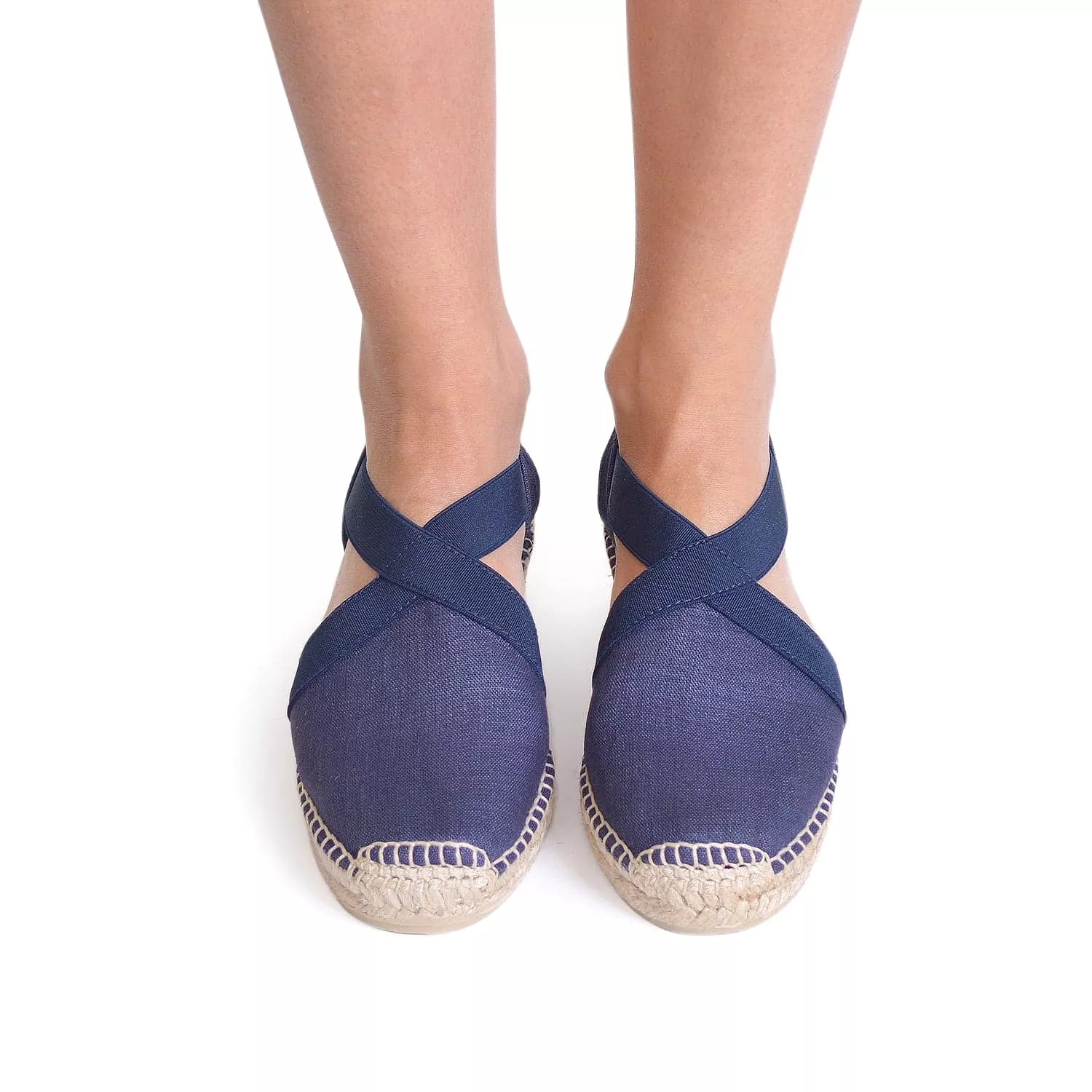 Plain Linen Wedge Espadrille for Women - Verona