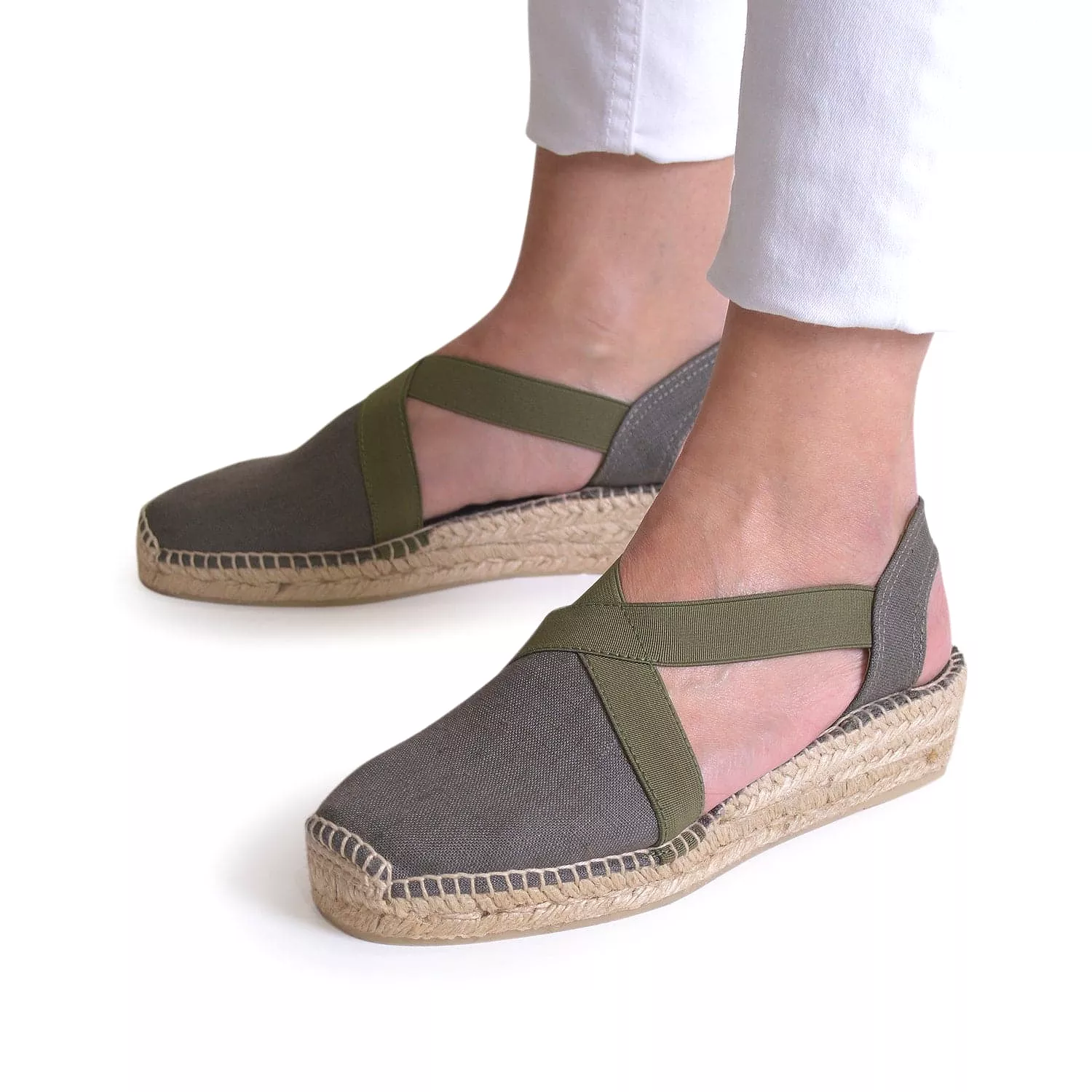 Plain Linen Wedge Espadrille for Women - Verona