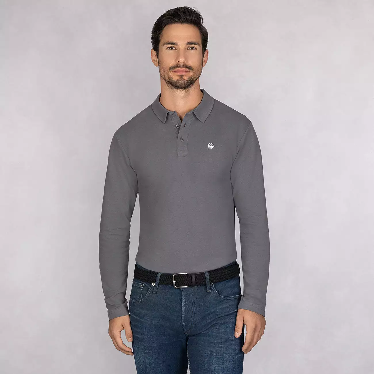 Polo Shirt Organic Cotton Longsleeve Men