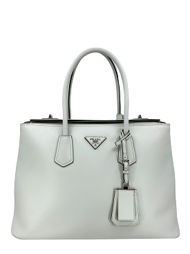 Prada Saffiano Cuir Large Twin Tote Bag