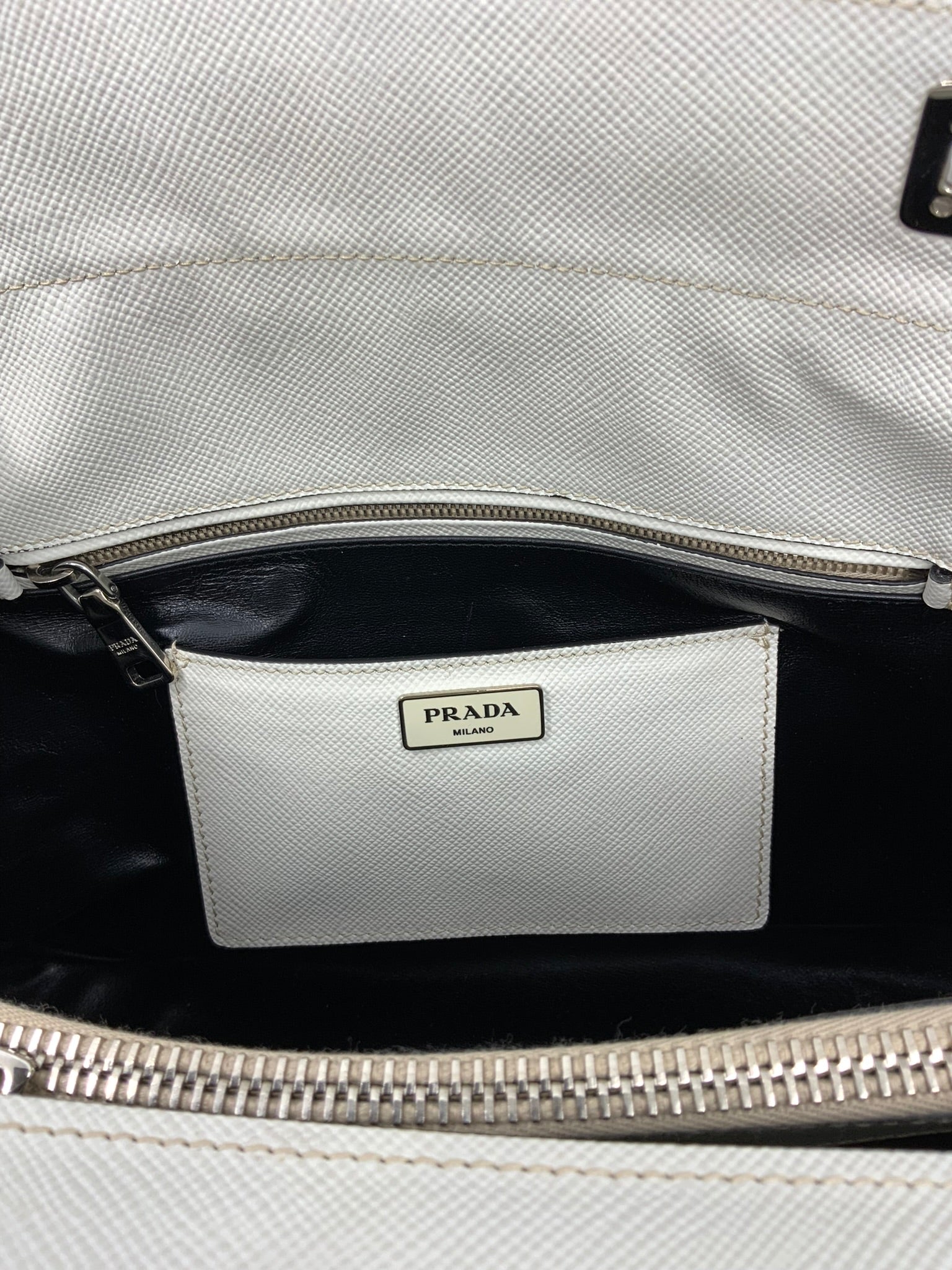 Prada Saffiano Cuir Large Twin Tote Bag