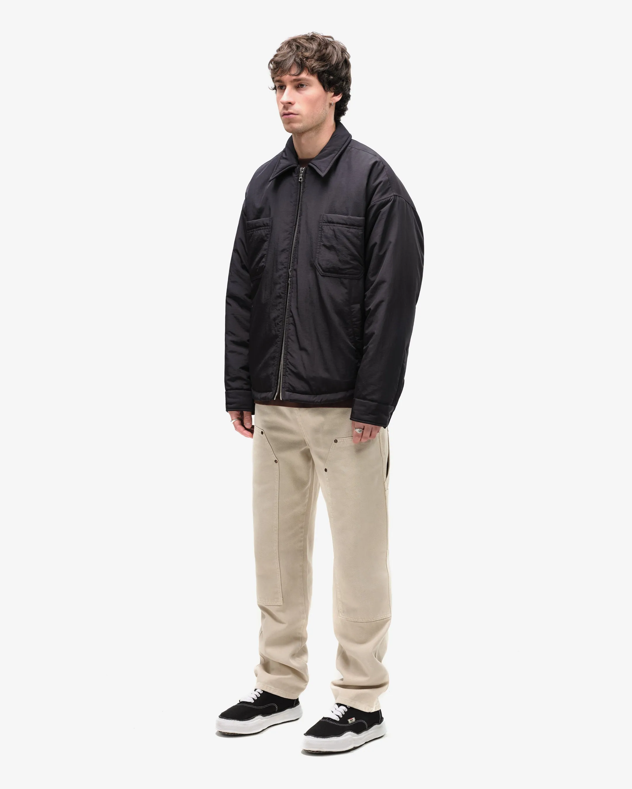 PUFFER SHIRT - BLACK