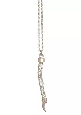 Pukeho Claw Large Necklace, Silver