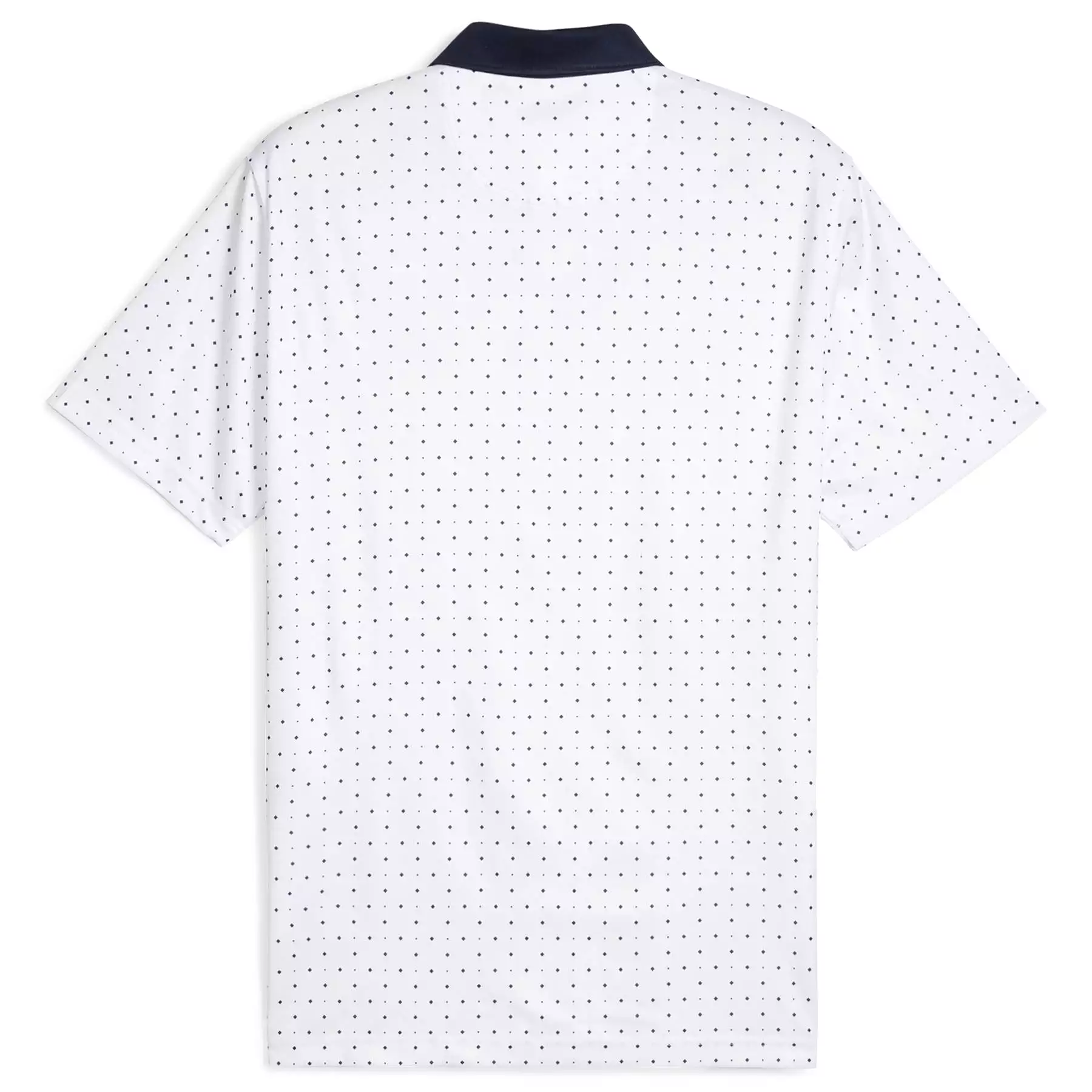 Pure Geo Polka Dot Polo White/Navy - SS24