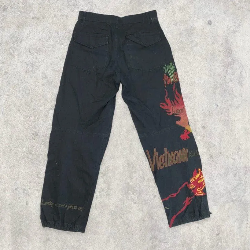 Rare Maharishi Snowpants / Trousers with Vietnam Dragon Print