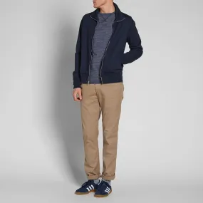 Save Khaki Fleece Track JacketNavy