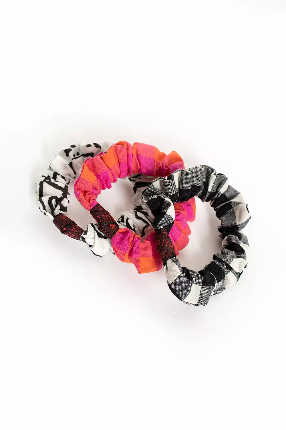 Scrunchie Bracelet Fuchsia/Orange