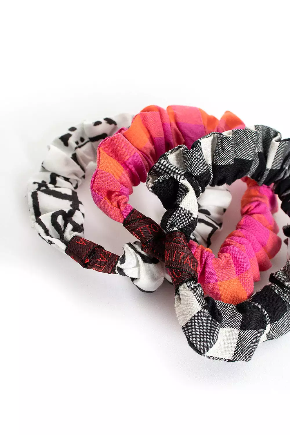 Scrunchie Bracelet Fuchsia/Orange