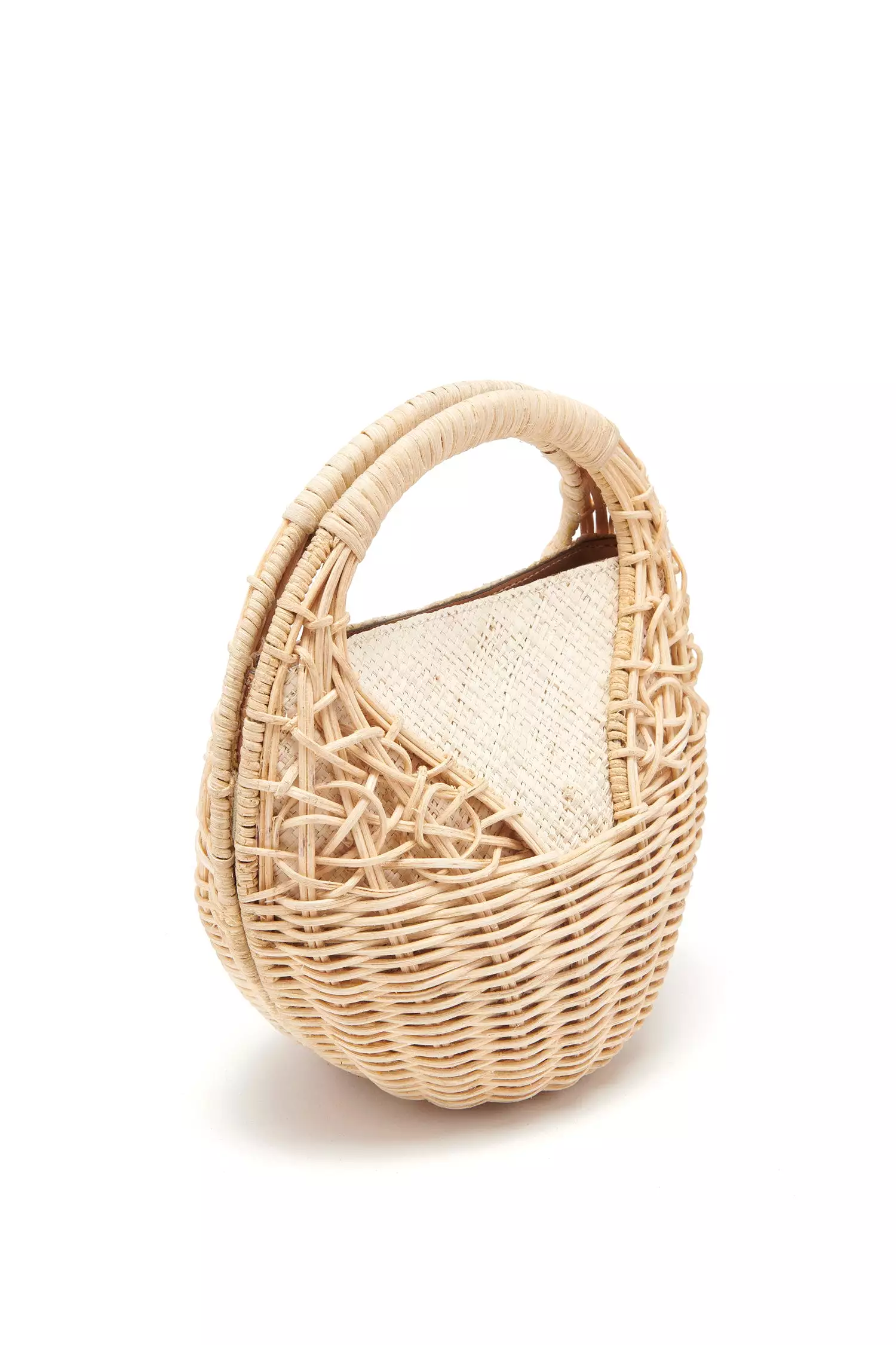 Sea Shell Wicker Bag - Natural