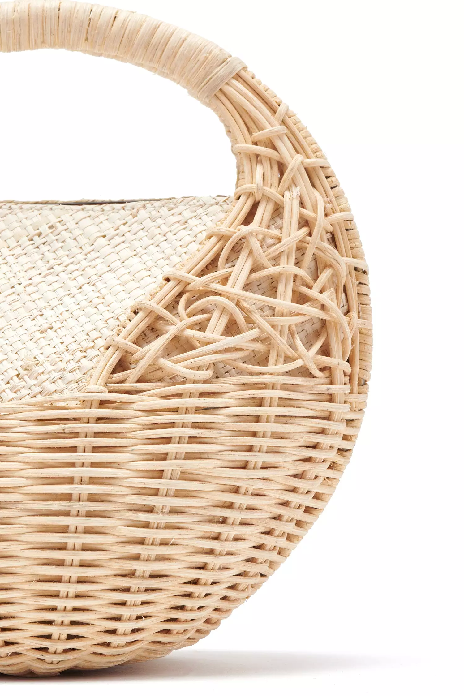 Sea Shell Wicker Bag - Natural