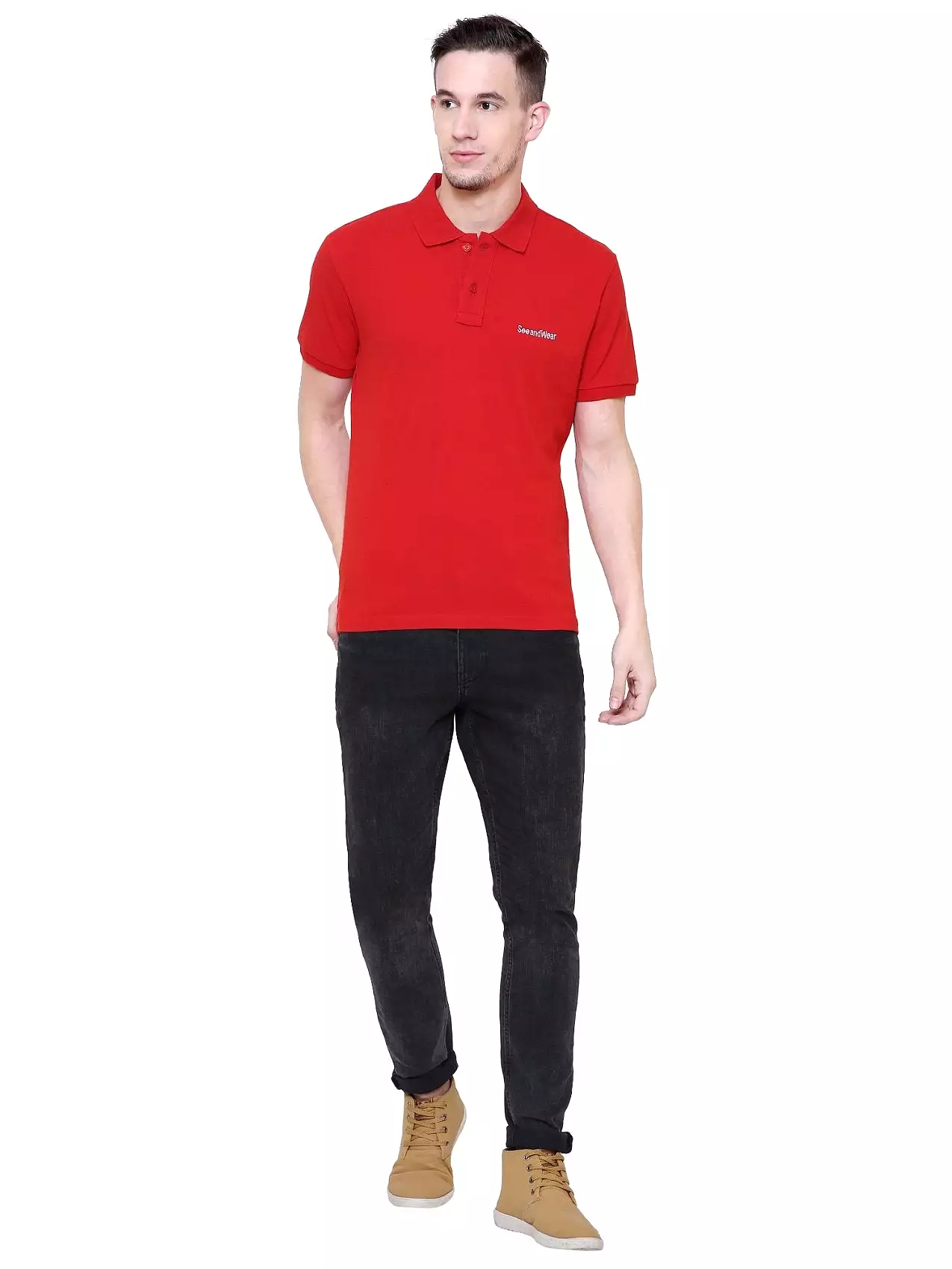 SeeandWear Men's Polo Collar T-Shirt