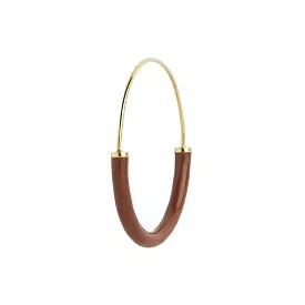 Serendipity Hoop Medium, Gold/Brown