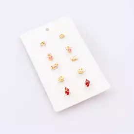 Set X5 Pairs of Earrings