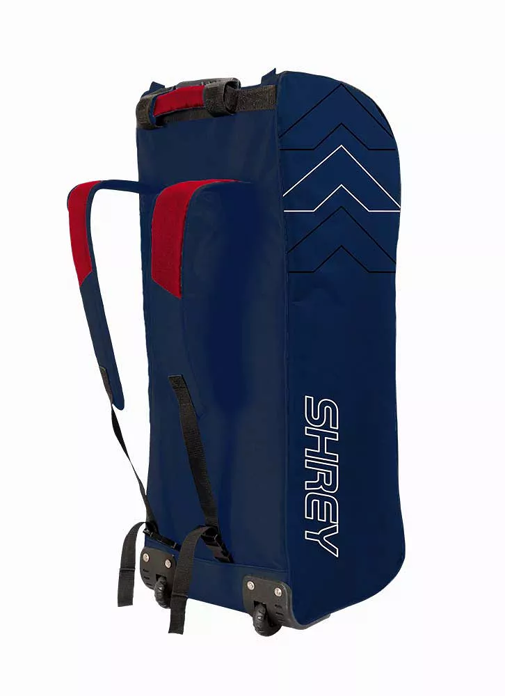 Shrey Star Cricket Wheelie/Duffle Bag - Navy/Red