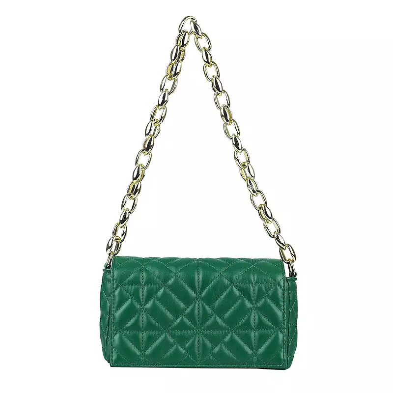 Solid Color Simple Thick Chain Women's Bag