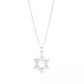 Star of David Silver Necklace