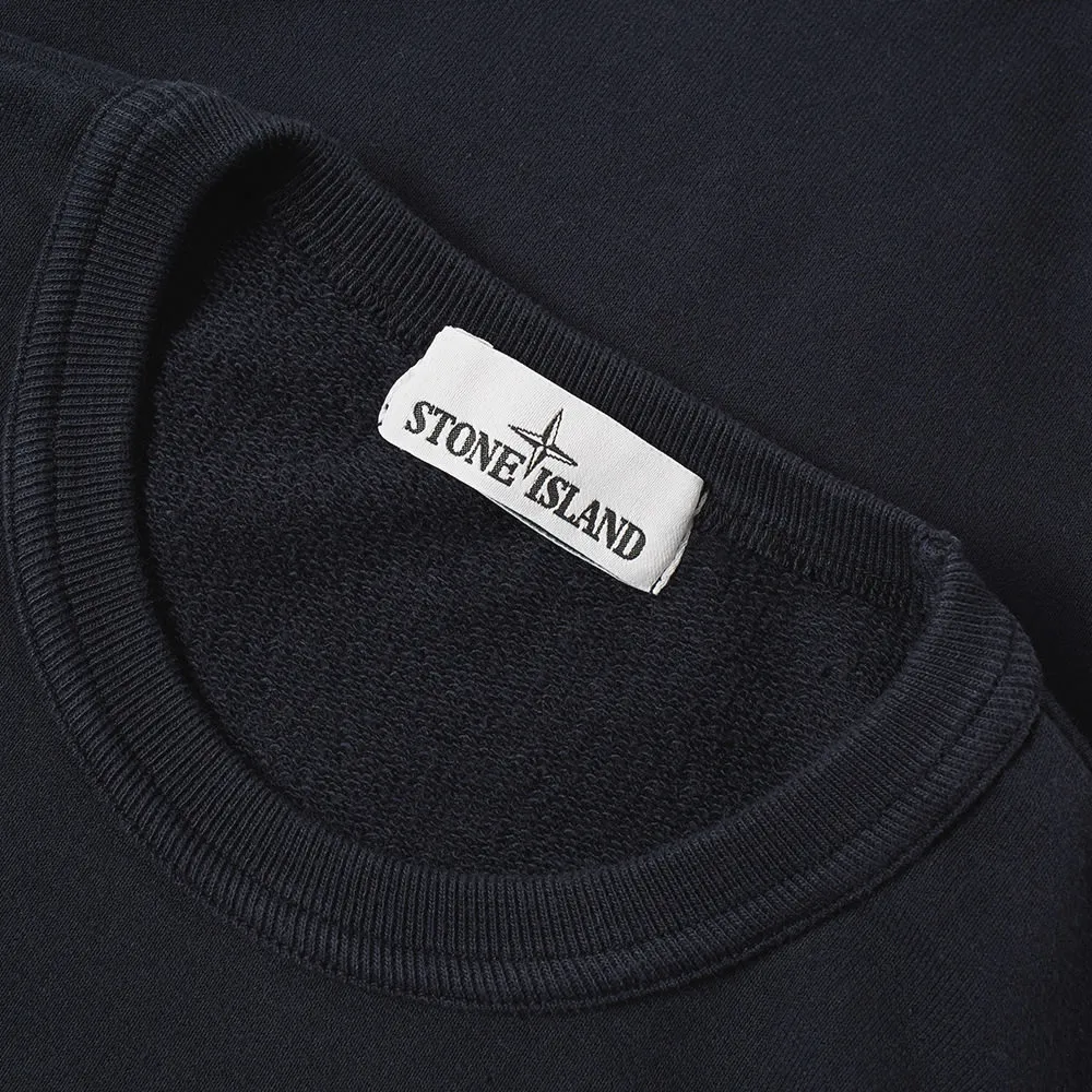 Stone Island Garment Dyed Fleece Crew SweatNavy