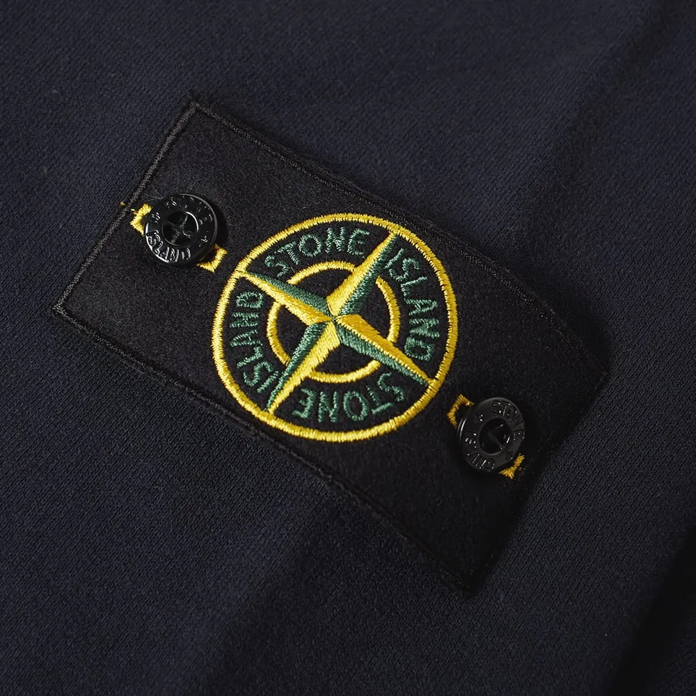 Stone Island Garment Dyed Fleece Crew SweatNavy