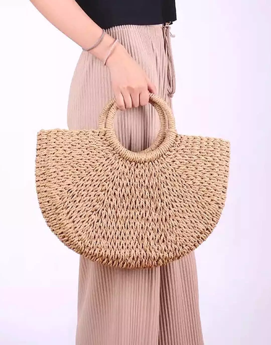 Straw Knitted Woven Bag