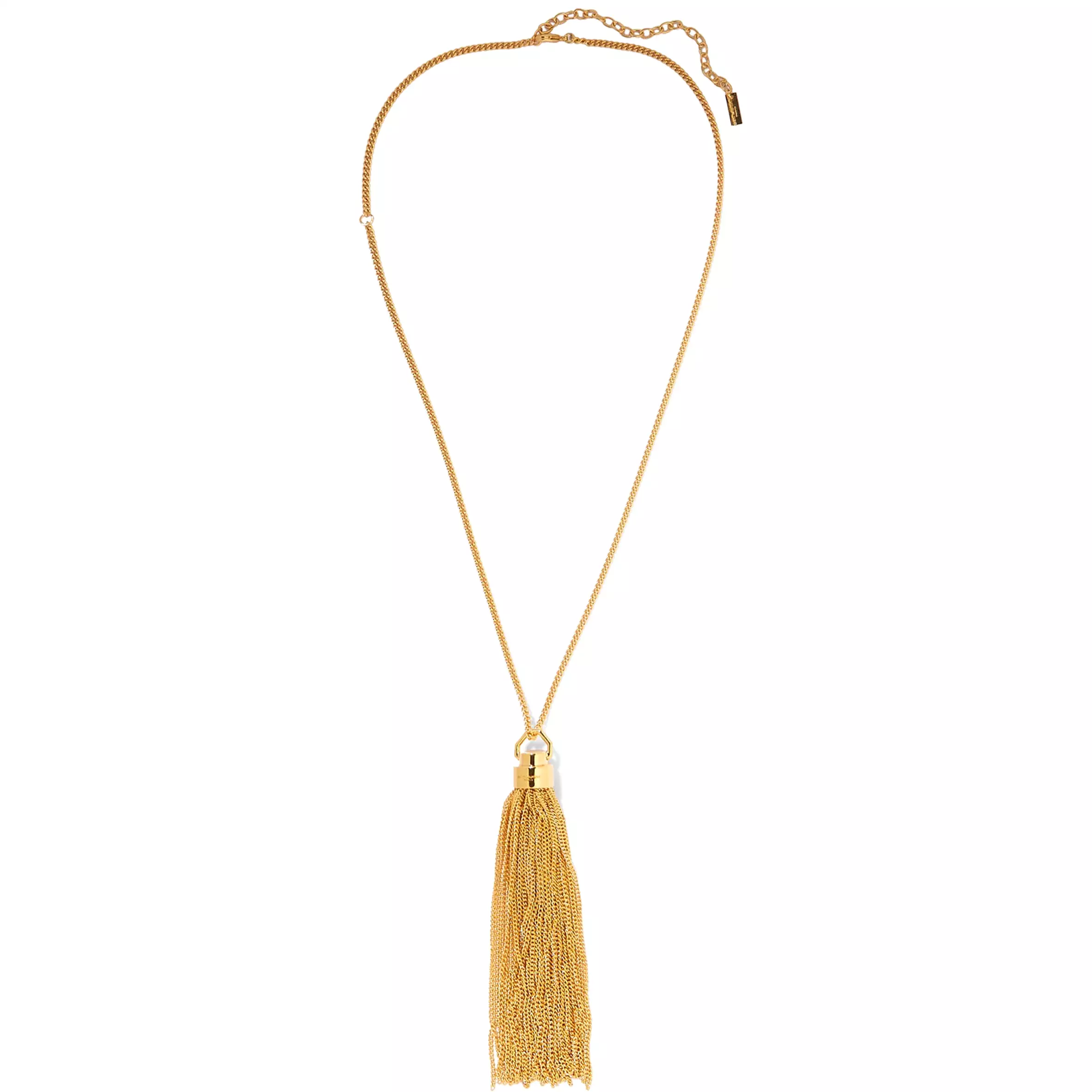 Tassel Pendant Necklace, Gold