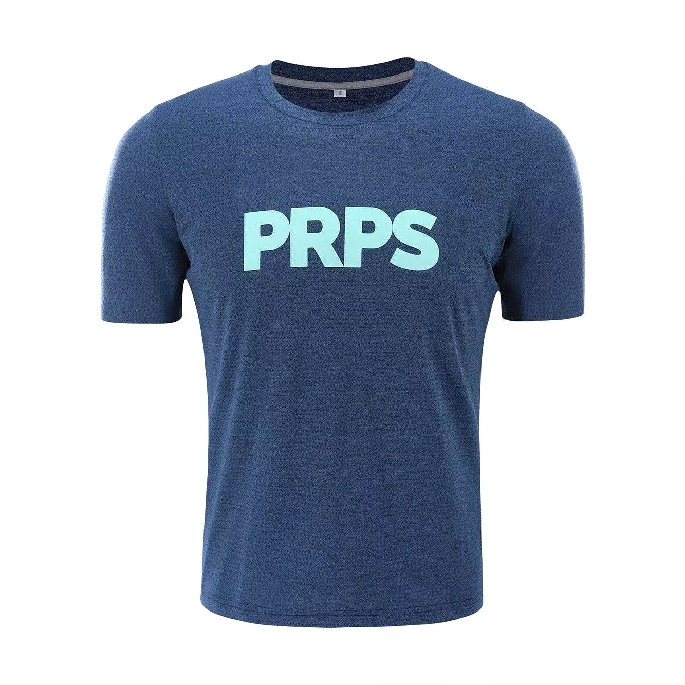 Team PRPS Training & Everyday T-Shirt Navy (Neon Blue)