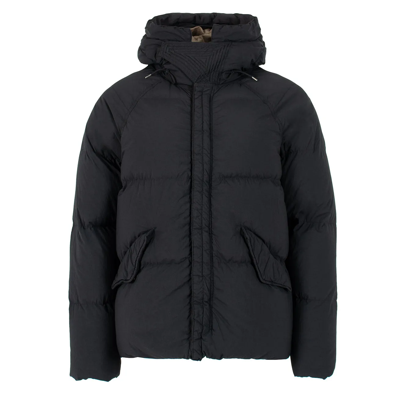 Ten C Hooded Quilt Articdown Parka Black